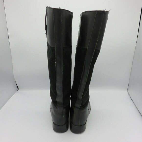Steve Madden Womens 6 Ritte Leather Upper Black Winter Riding Boots Tall Shaft - Picture 5 of 11